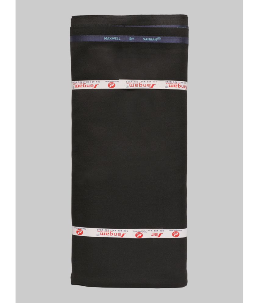     			Sangam - Black Cotton Blend Men's Suit Length ( Pack of 1 )
