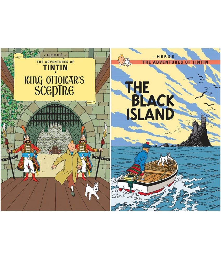     			set of 2 books ( The Black Island (Tintin)+The adventures of Tintin: King Ottokar's Sceptre )