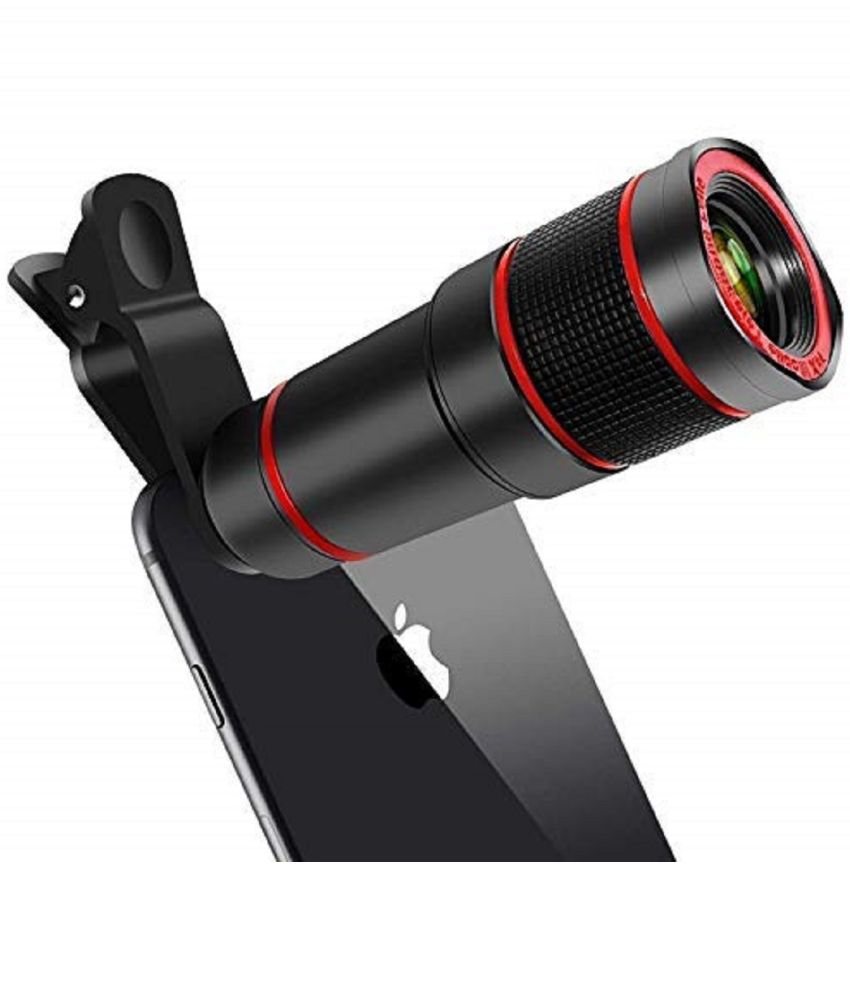     			10x Mobile Lens Long Range Optical Zoom Mobile Telescopic Telephoto Mobile Lens Kit with Blur Background Effectro Lens & Wide Angle Effect Compatible with All Mobile Phones