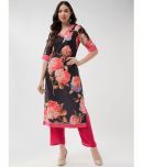 Pannkh - Black Polyester Women's Straight Kurti ( Pack of 1 )