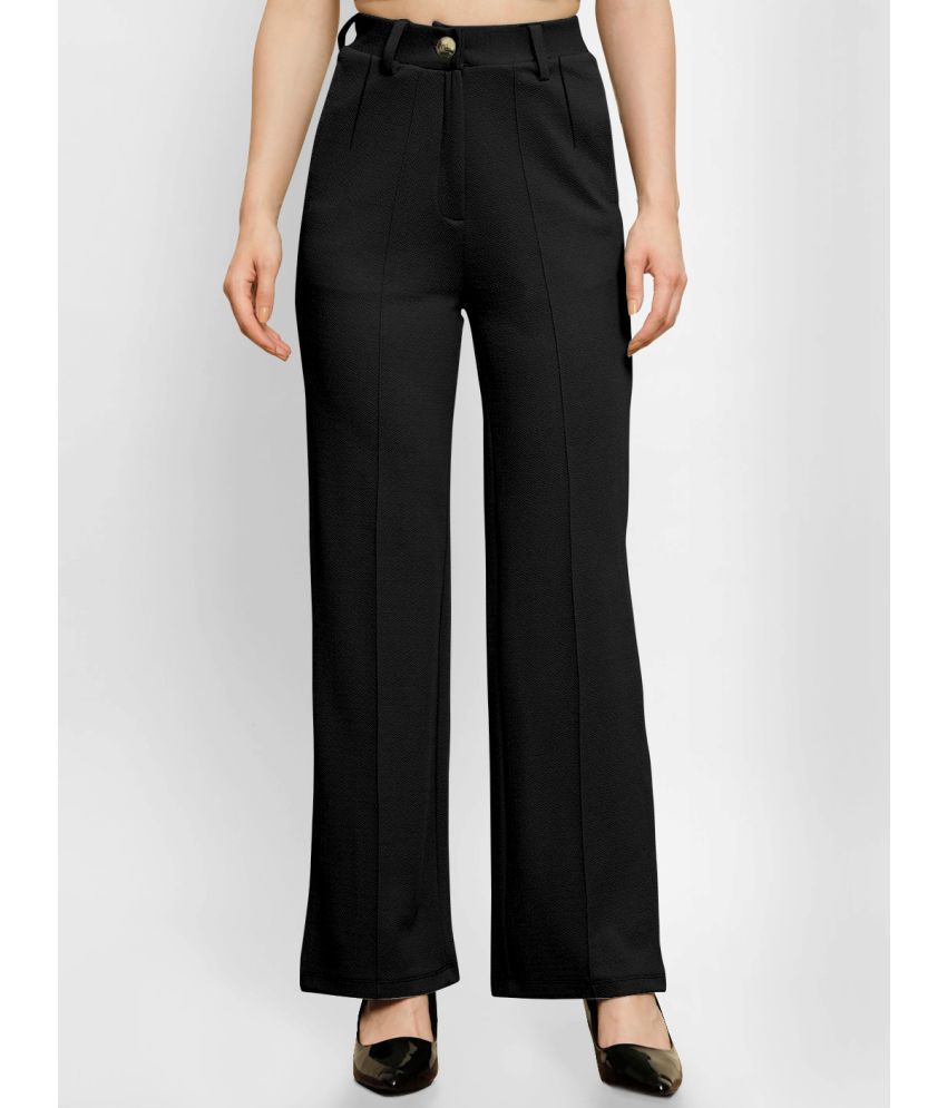     			AUSK - Black Polyester Regular Women's Casual Pants ( Pack of 1 )