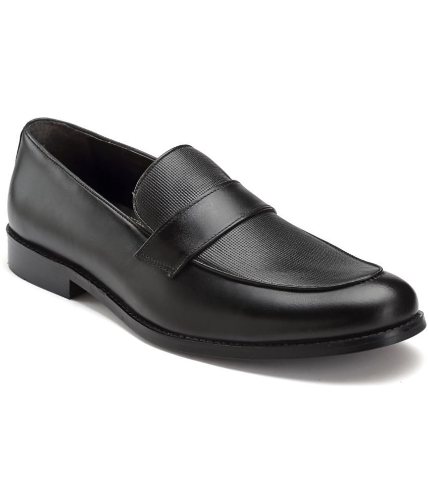     			HATS OFF ACCESSORIES - Black Men's Mocassin Formal Shoes