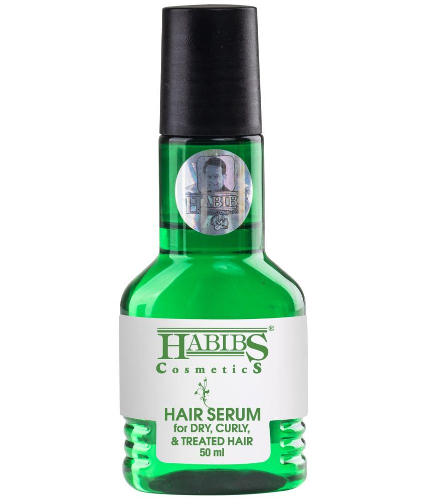     			Habibs Hair Serum Dry Curly Treated Hairs For Silky Smooth Hair Frizzy Hair Tangle 50ml Pack of 1