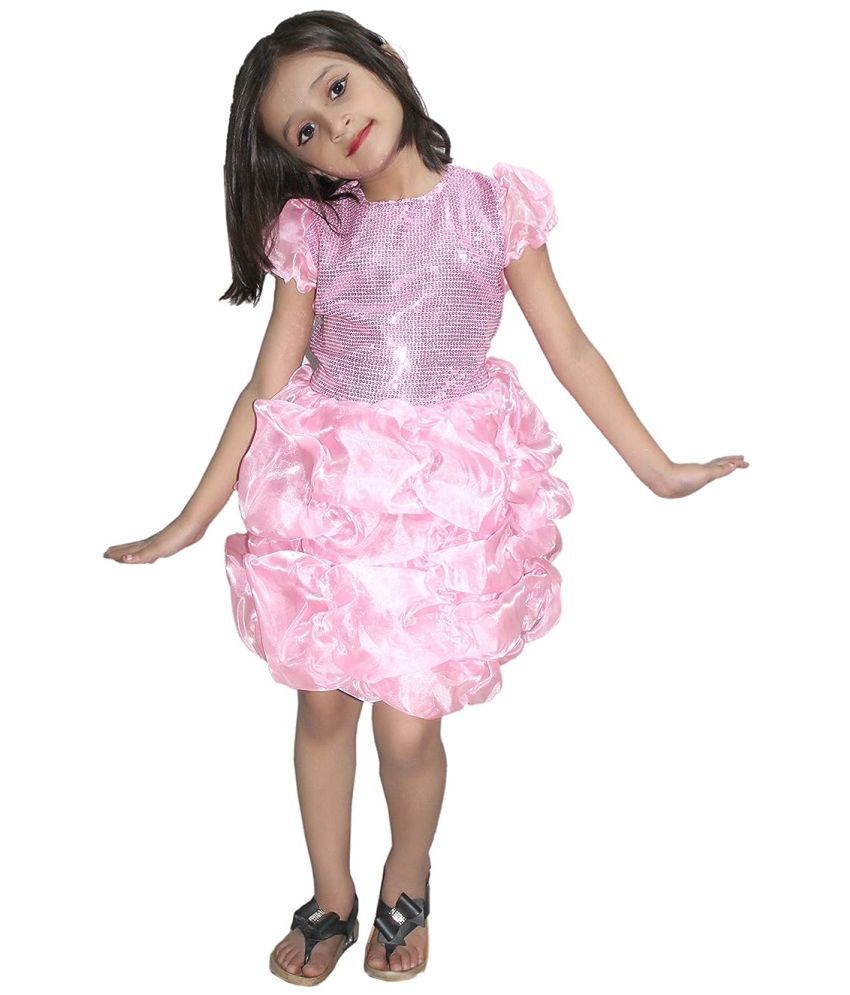     			Kaku Fancy Dresses Fairy Tales Pink Frock Costume -Pink, 3-4 Years, for Girls