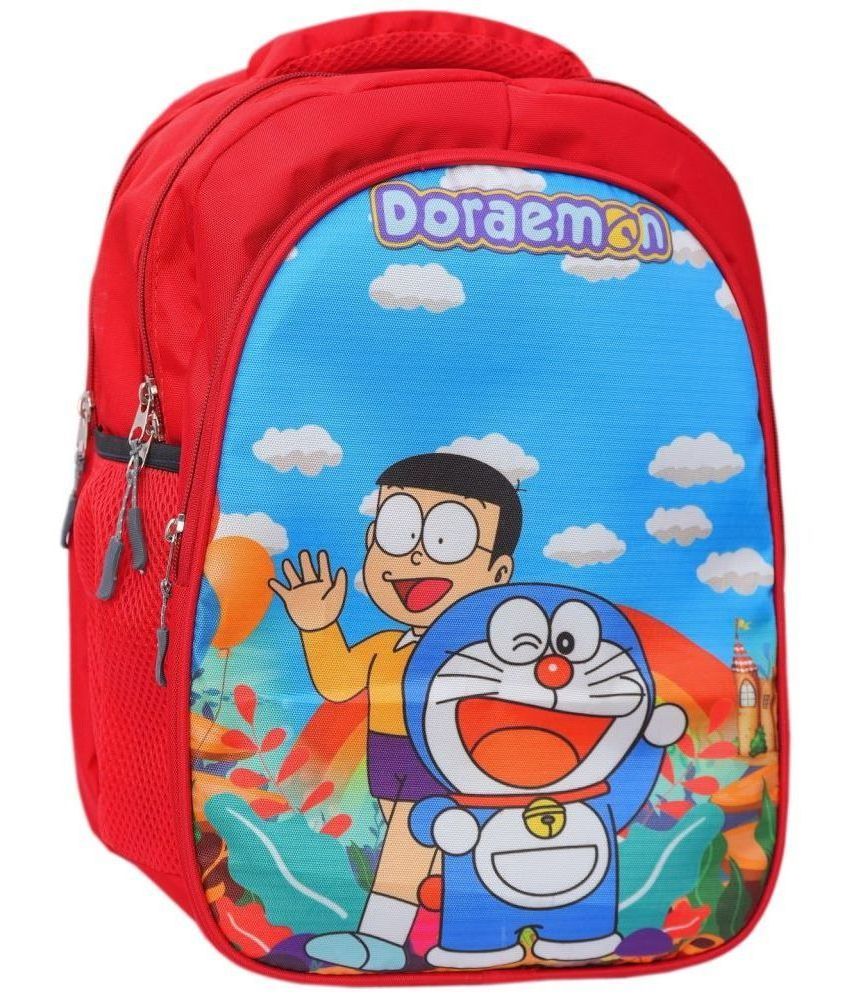     			Maglan - Red Polyester Backpack For Kids