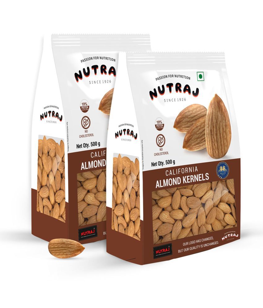     			Nutraj California Almonds 1Kg (500g X 2)