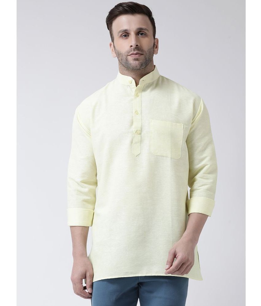     			RIAG - Yellow Cotton Blend Regular Fit Men's Casual Shirt ( Pack of 1 )