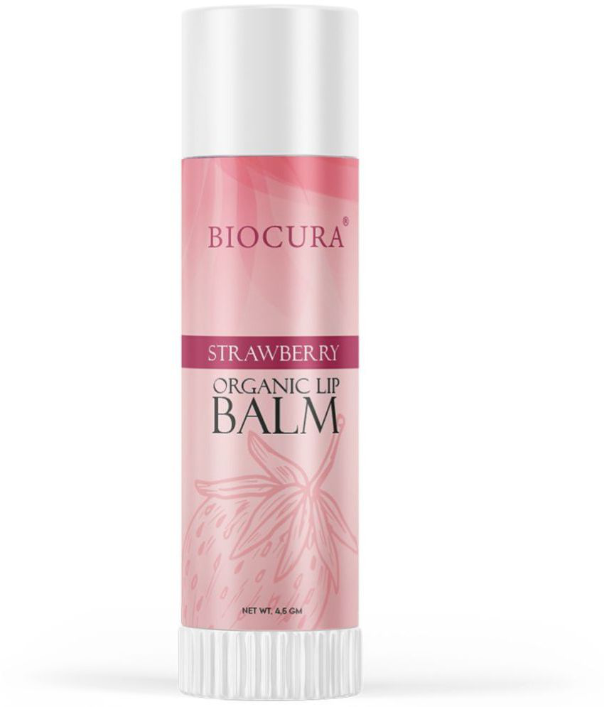     			BIOCURA - STRAWBERRY LIP BALM Natural Lip Balm ( Pack of 1 )