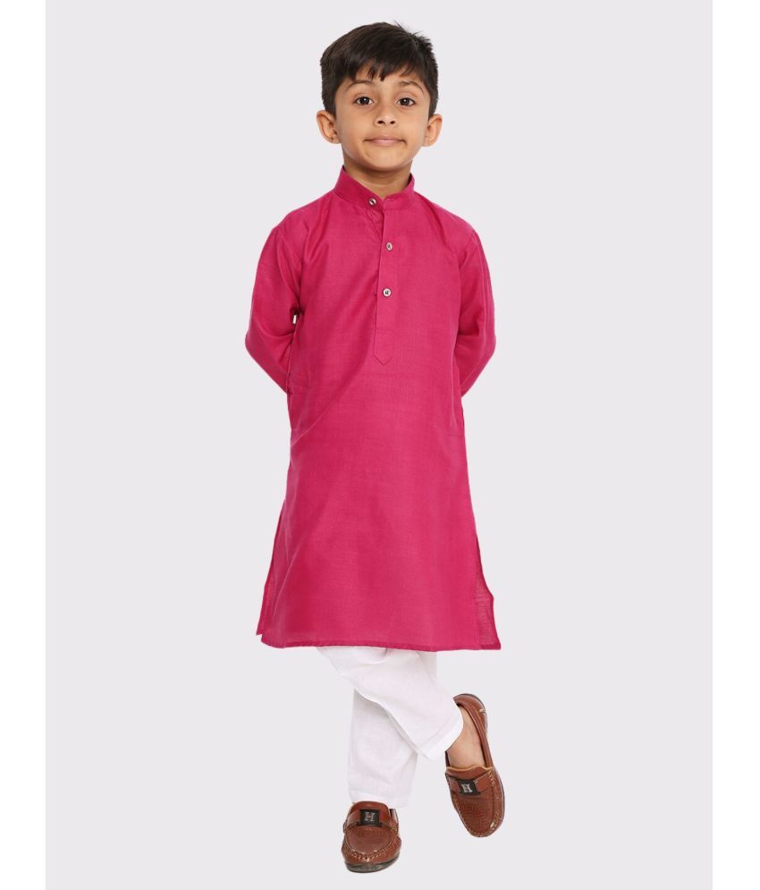     			Maharaja Pack of 1 Boys Cotton Blend ( Deep Pink )