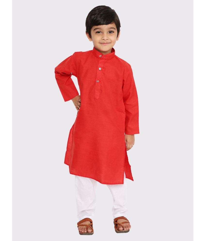     			Maharaja - Red Cotton Blend Boys ( Pack of 1 )