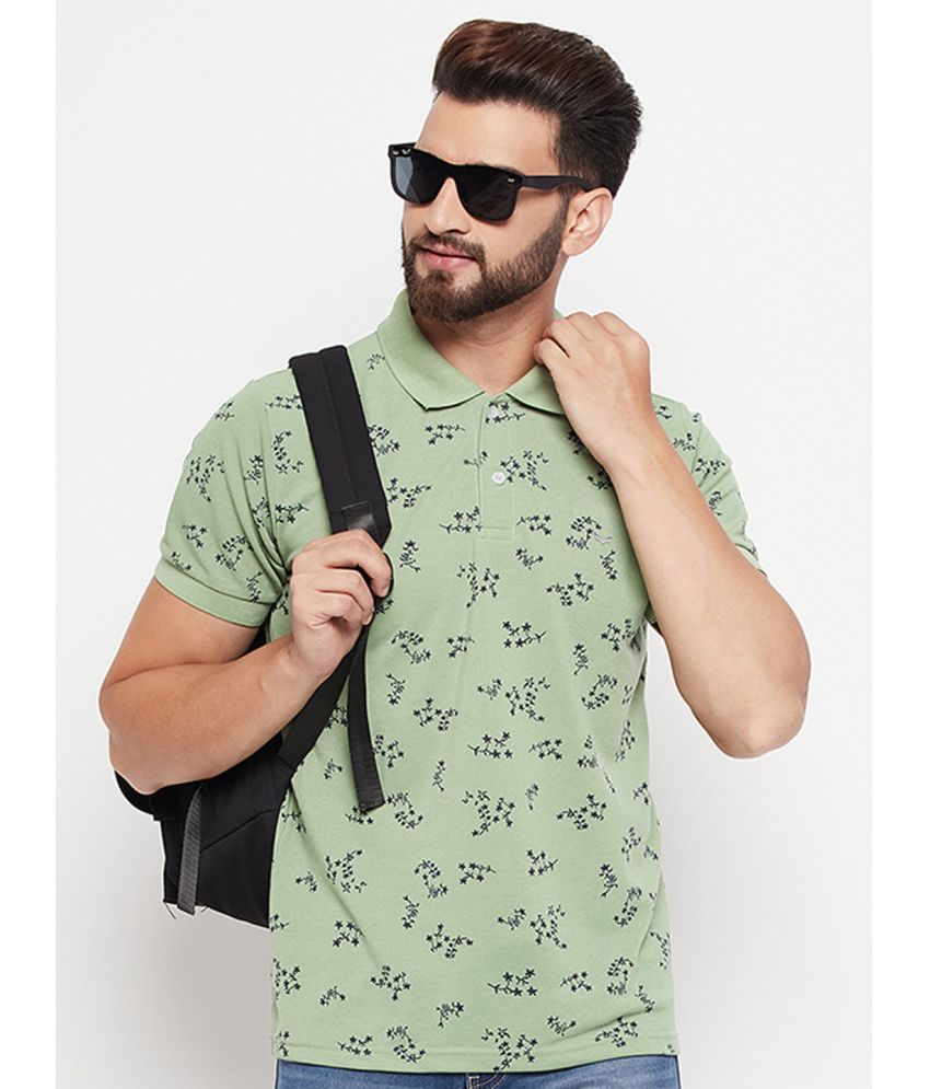     			VERO AMORE - Mint Green Cotton Blend Regular Fit Men's Polo T Shirt ( Pack of 1 )
