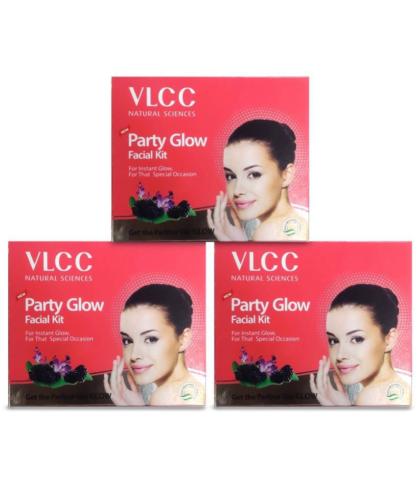    			VLCC Party Glow Facial Kit, 60 g (Pack of 3)