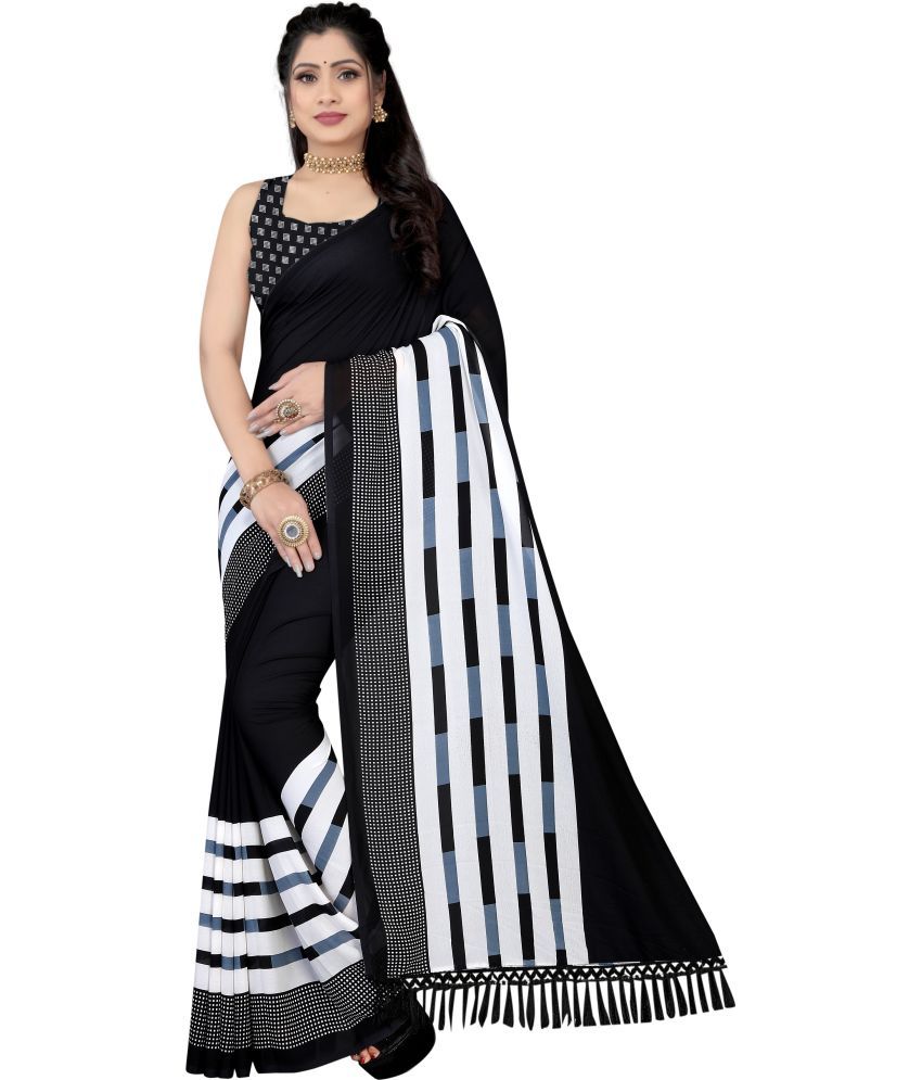     			Vibhagyaa - Multicolor Georgette Saree With Blouse Piece ( Pack of 1 )