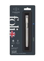 Parker Folio Stainless Steel with Steel Trim Fountain Pen