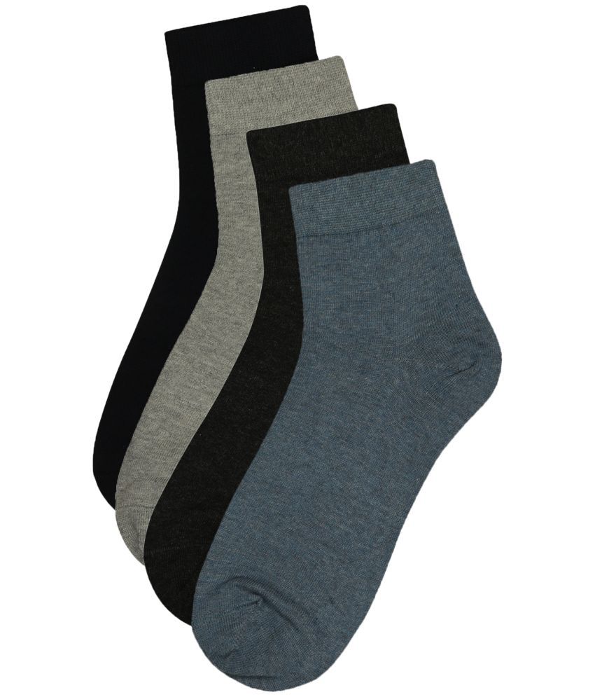     			Bodycare - Cotton Blend Men's Self Design Multicolor Ankle Length Socks ( Pack of 4 )