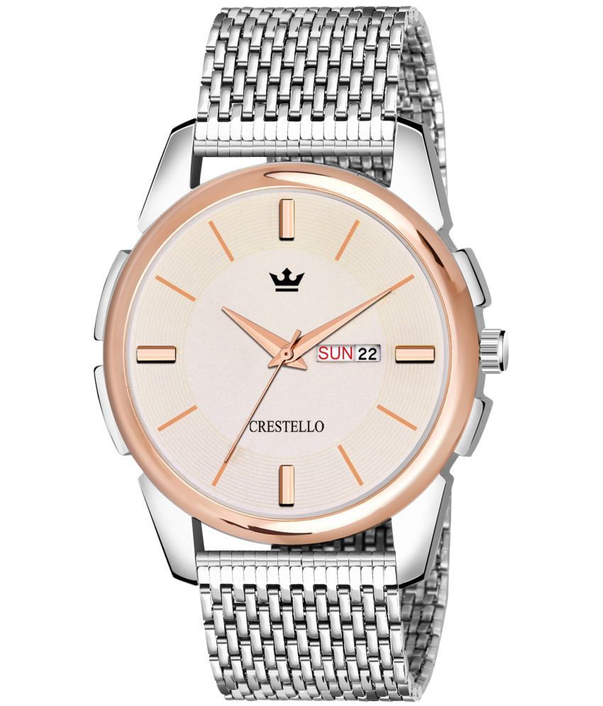     			Crestello - Silver Metal Analog Men's Watch