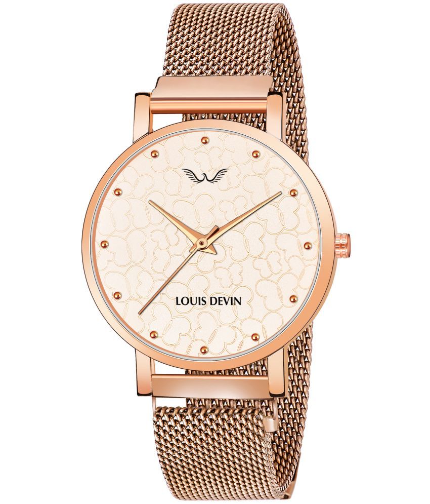     			LOUIS DEVIN - Rose Gold Metal Analog Womens Watch