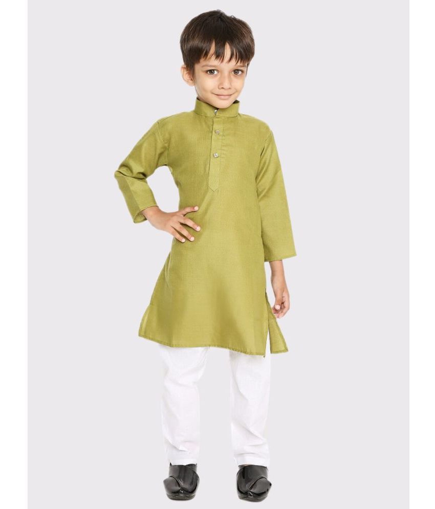     			Maharaja - Olive Green Cotton Blend Boys ( Pack of 1 )