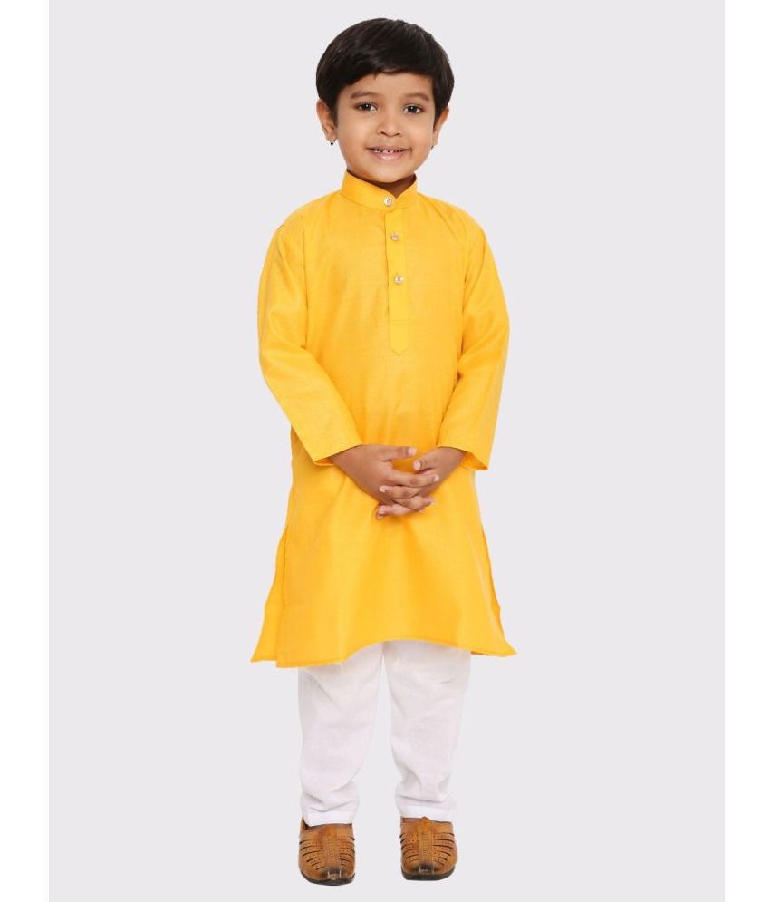     			Maharaja - Yellow Cotton Blend Boys ( Pack of 1 )