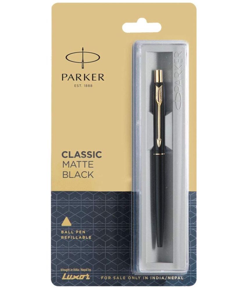     			Parker Classic Matte Black GT Ball Pen, Pack Of 4
