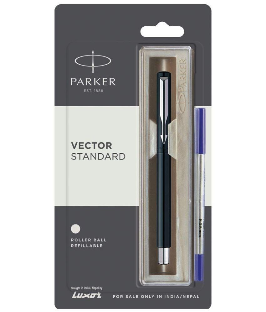    			Parker Vector Standard Roller Ball, Blue, Pack Of 4