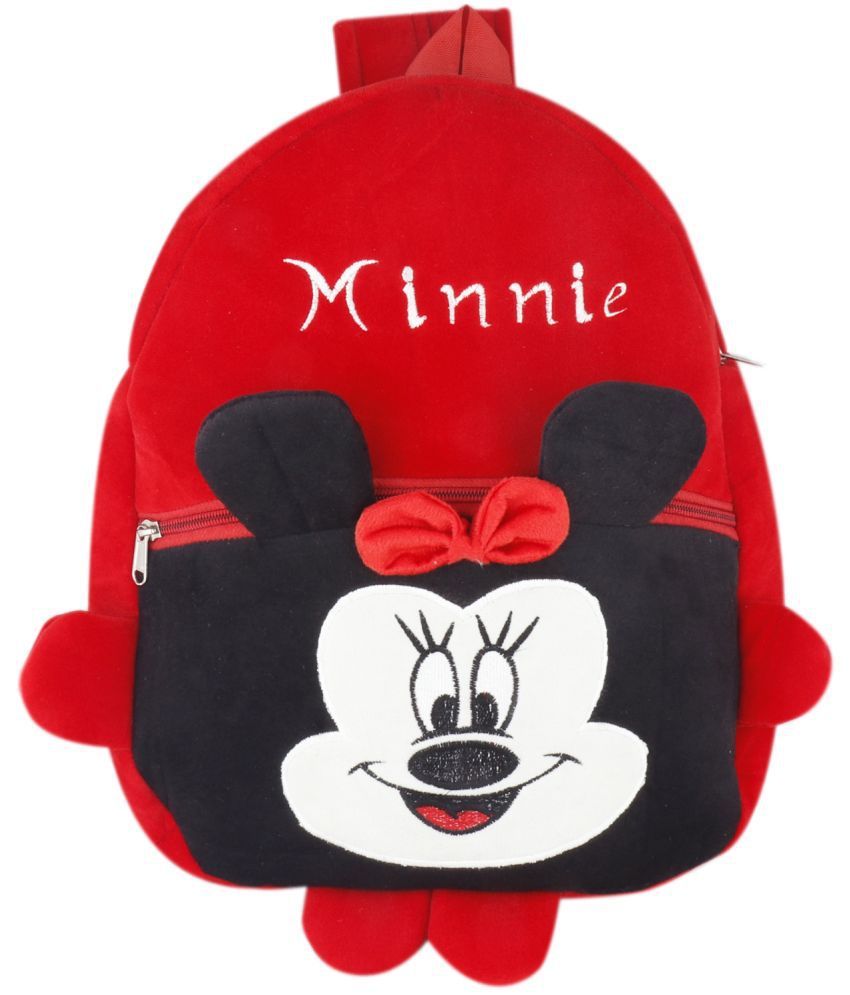     			S S Impex - Red Fabric Backpack For Kids