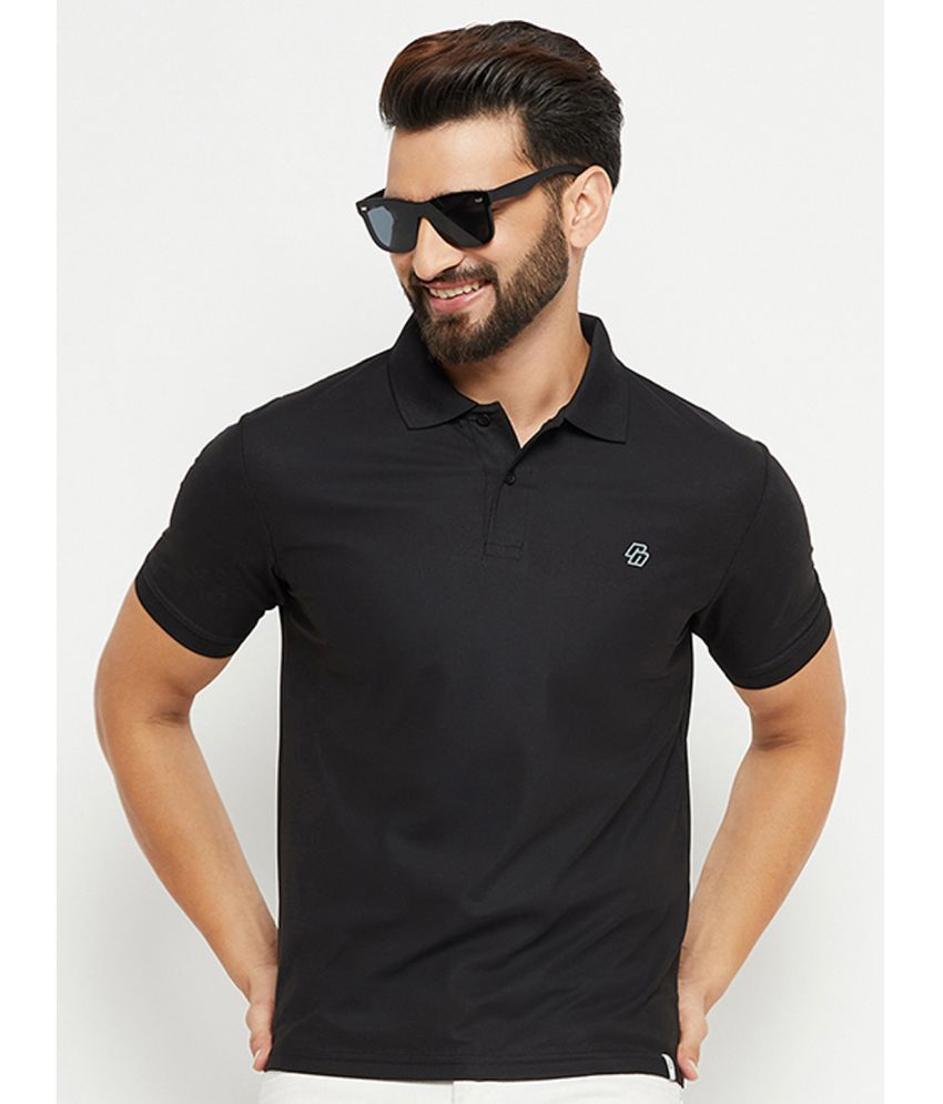     			renuovo - Black Cotton Blend Regular Fit Men's Polo T Shirt ( Pack of 1 )