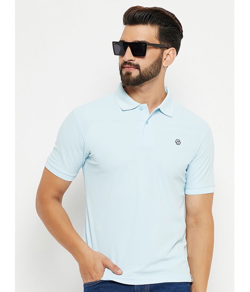     			renuovo - Sky Blue Cotton Blend Regular Fit Men's Polo T Shirt ( Pack of 1 )