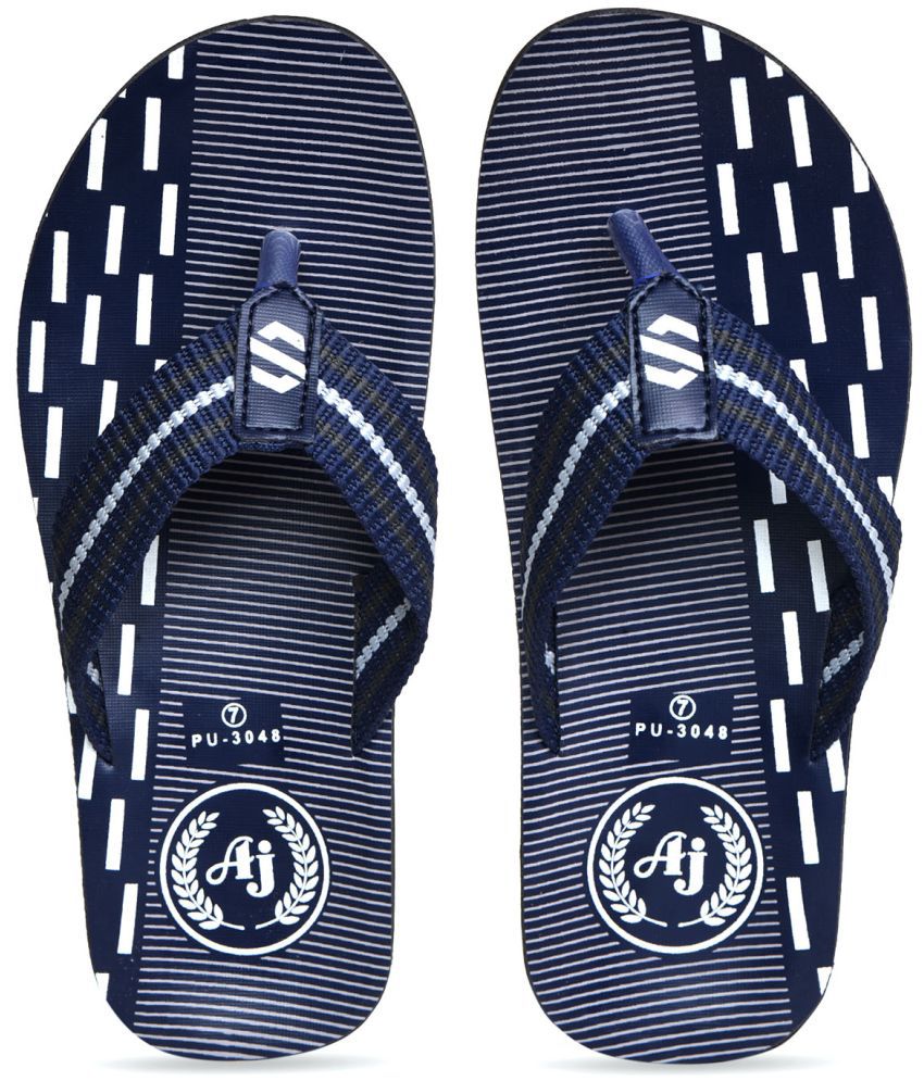     			Ajanta - Blue Men's Thong Flip Flop