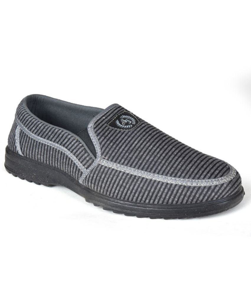     			Ajanta - Dark Grey Men's Slip-on Shoes