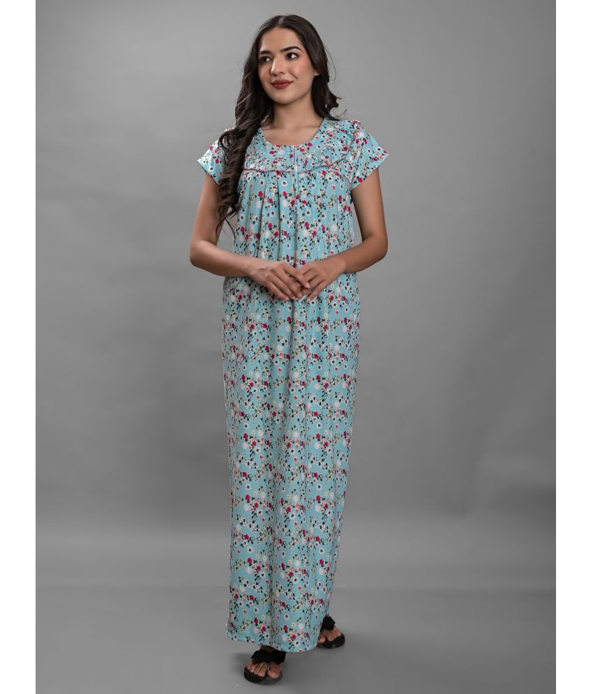     			Apratim - Multicolor Hosiery Women's Nightwear Nighty & Night Gowns ( Pack of 1 )