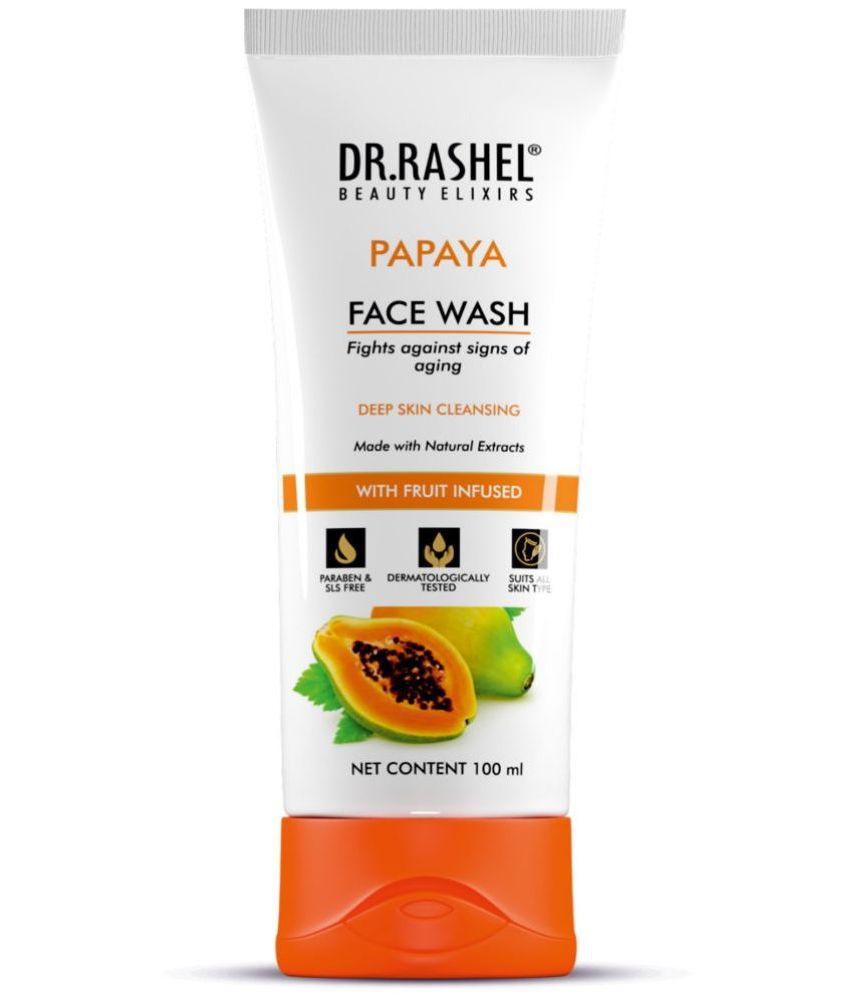     			DR.RASHEL Papaya Face Wash Hydrating, Blackhead, Dirt & Oil Remover For Brightening Skin (100ml).
