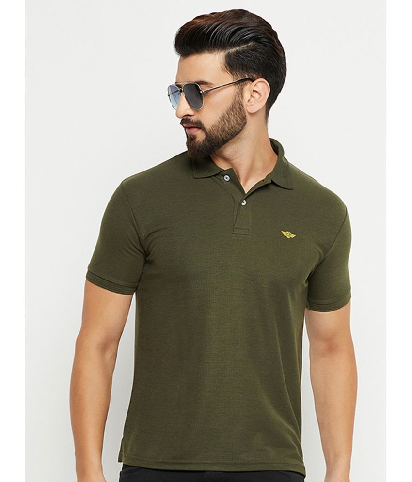     			GET GOLF - Olive Cotton Blend Regular Fit Men's Polo T Shirt ( Pack of 1 )