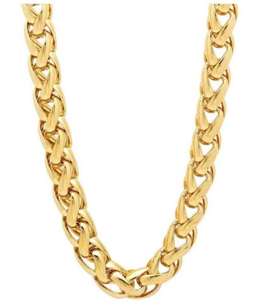     			Jewar Mandi - Gold Plated Brass Chain ( Pack of 1 )