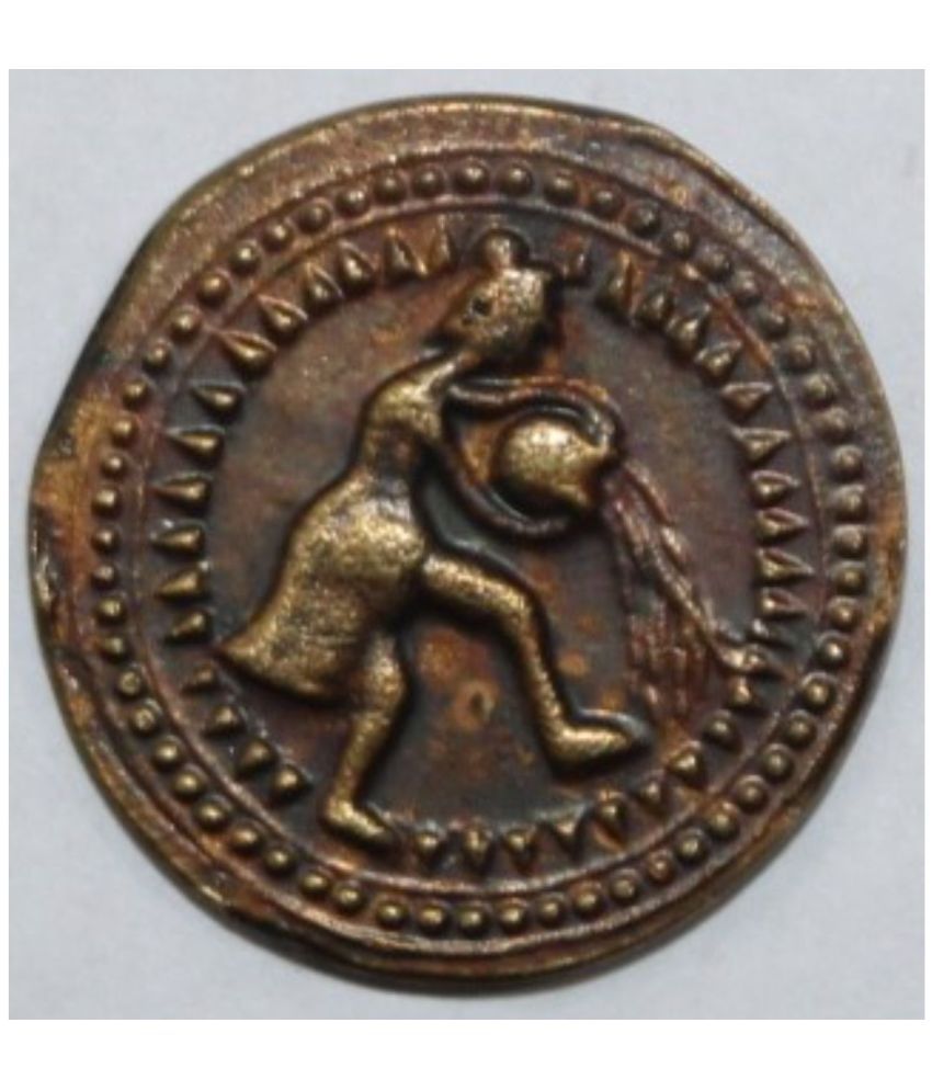     			Luxury - **VERY RARE** Zodiac/Rashi Symbol Coin from Ancient India old Copper Coin Numismatic Coins