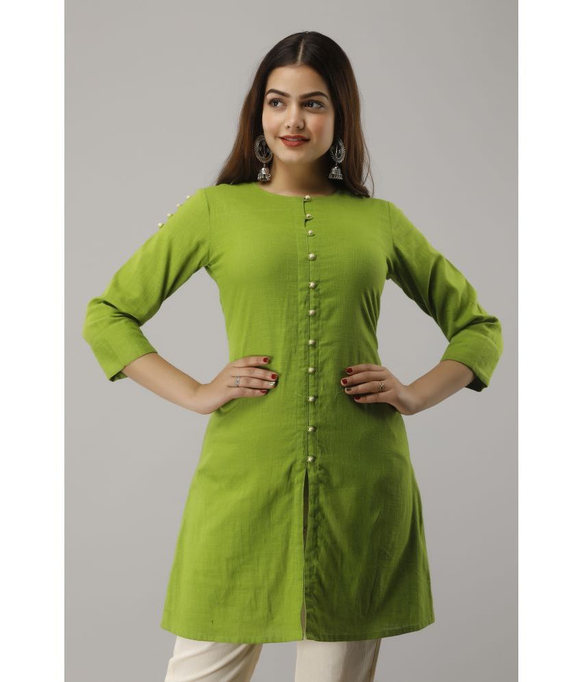     			NeshamaKurti - Green Rayon Women's Tunic ( Pack of 1 )