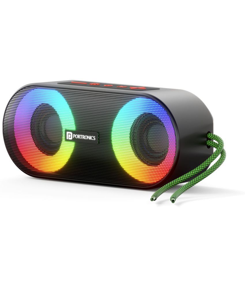    			Portronics Pixel 3 10 W Bluetooth Speaker Bluetooth V 5.3 with USB,SD card Slot,Aux Playback Time 7 hrs Black
