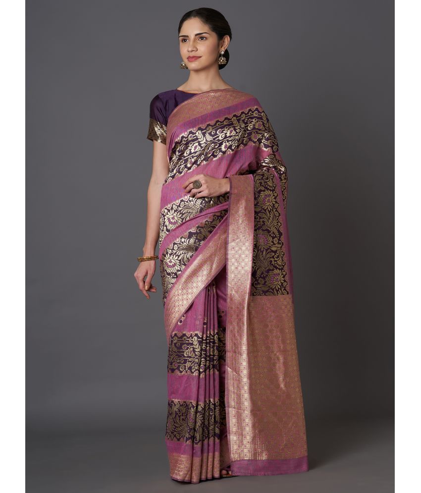     			SareeShop Designer SareeS - Pink Cotton Silk Saree With Blouse Piece ( Pack of 1 )