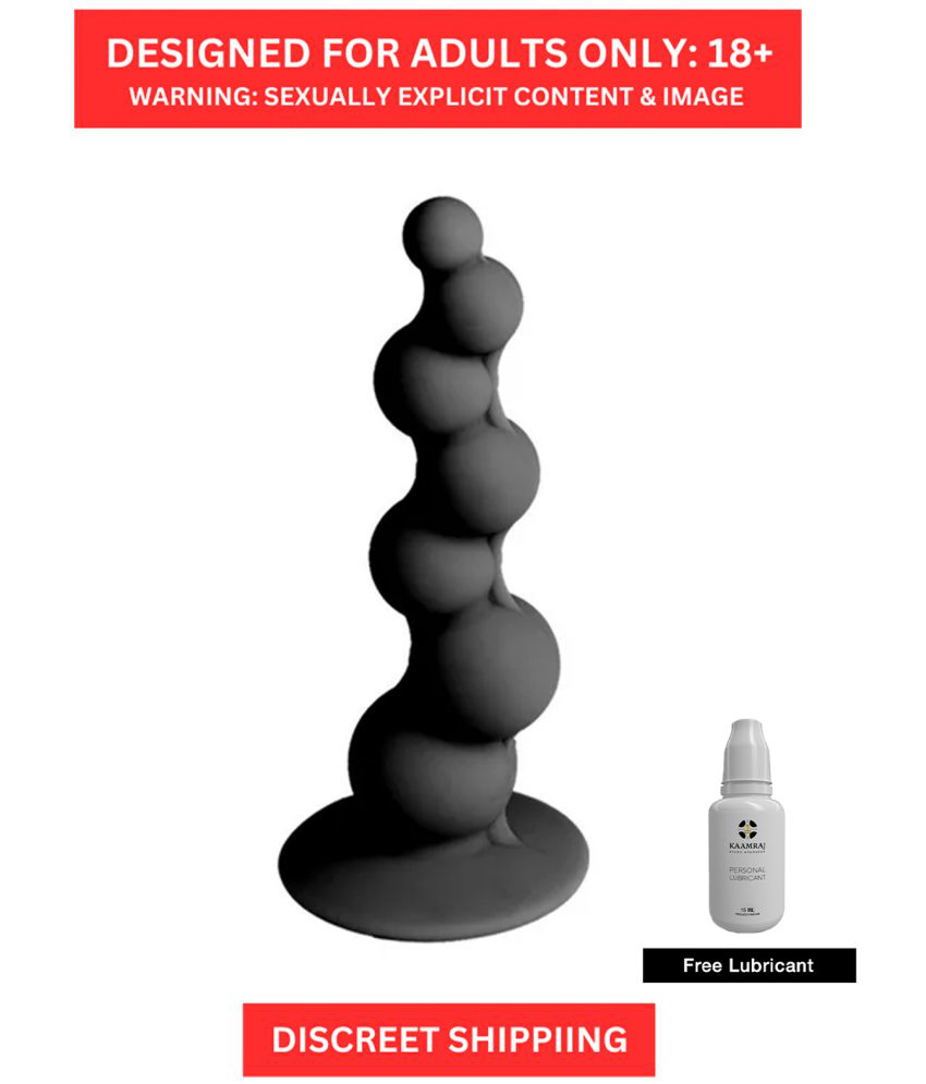     			Silicone Anal Bead- Butt Plug for Beginner's and Experienced with 7 Different Size Balls with Strong Suction Cup with Gentle insertion
