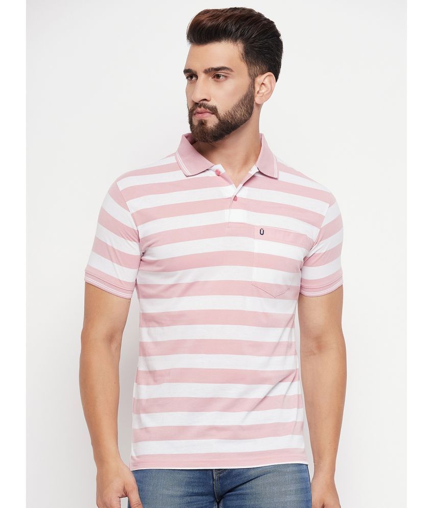     			UNIBERRY - Pink Cotton Blend Regular Fit Men's Polo T Shirt ( Pack of 1 )