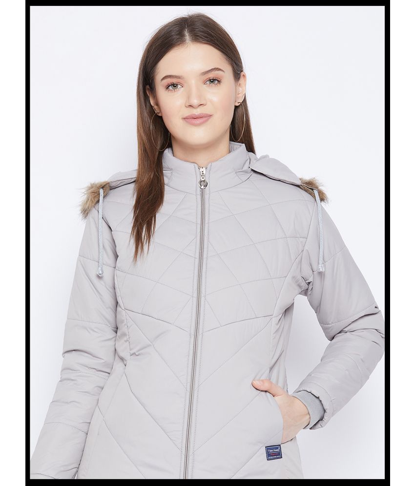     			VERO AMORE - Polyester Grey Parka Jackets