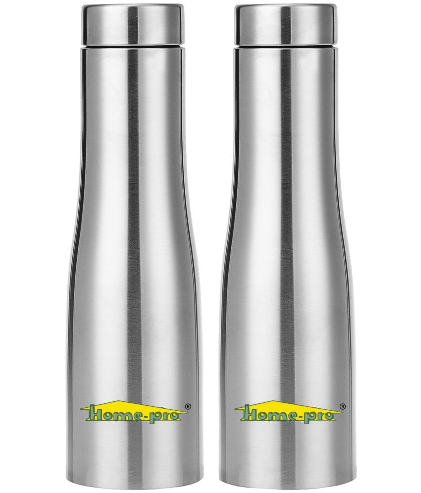     			HomePro - Silver Water Bottle 1000 mL ( Set of 2 )