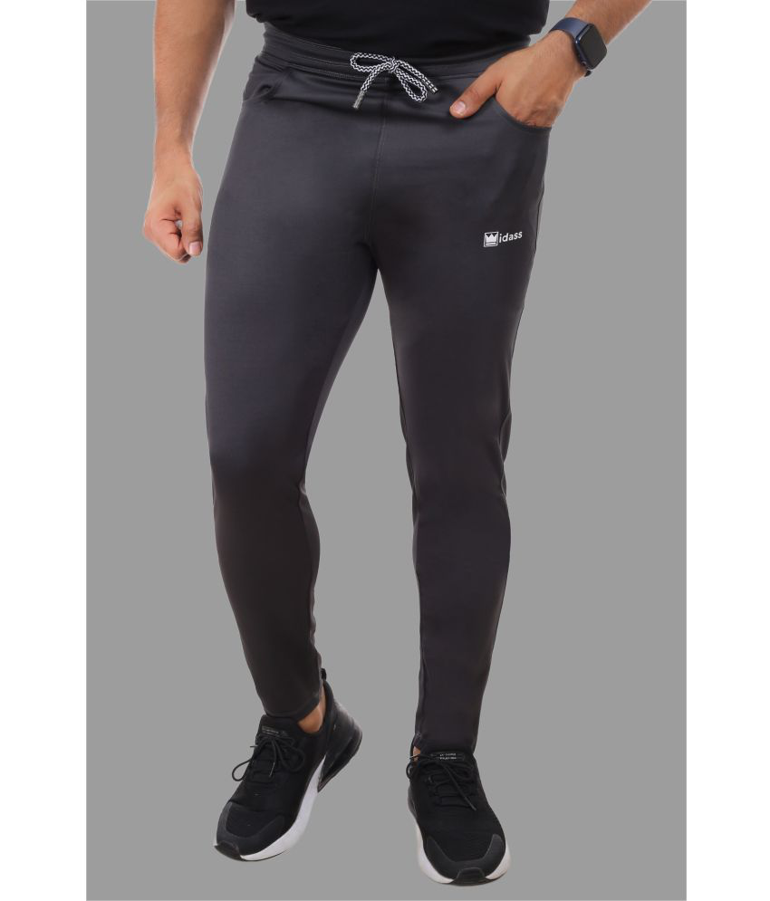     			IDASS - Grey Lycra Men's Sports Trackpants ( Pack of 1 )