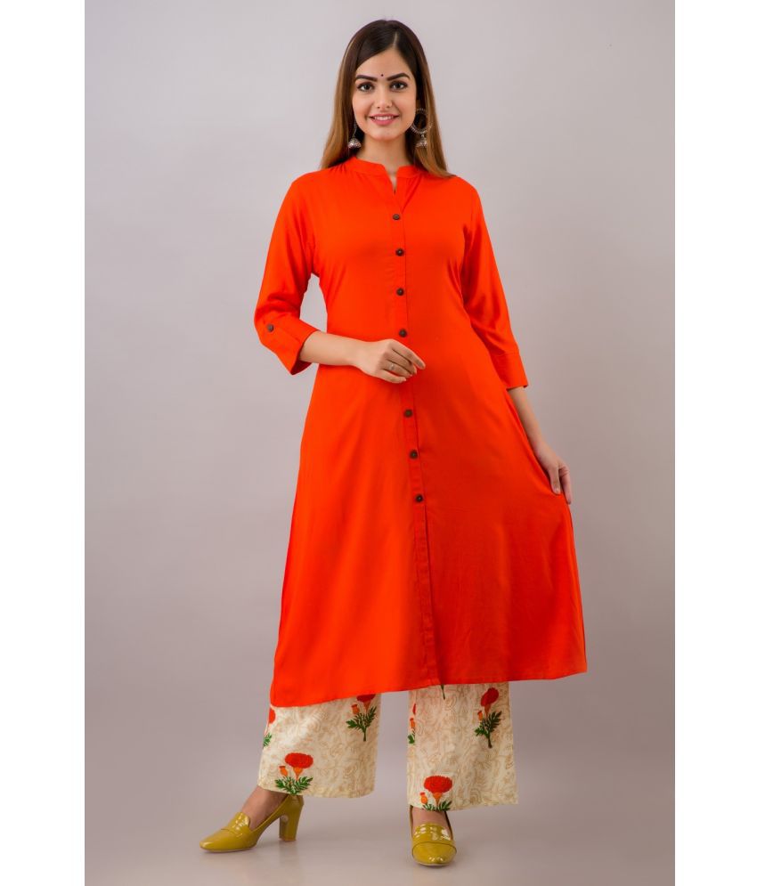     			MAUKA - Red A-line Rayon Women's Stitched Salwar Suit ( Pack of 1 )