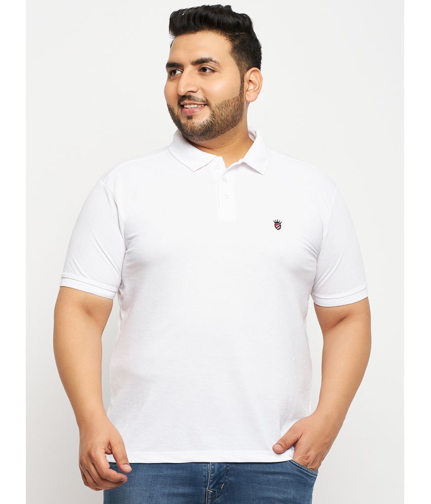     			RELANE - White Cotton Blend Regular Fit Men's Polo T Shirt ( Pack of 1 )