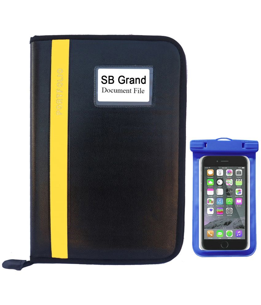     			Sb Grand - Yellow Document Bag ( Pack of 2 )