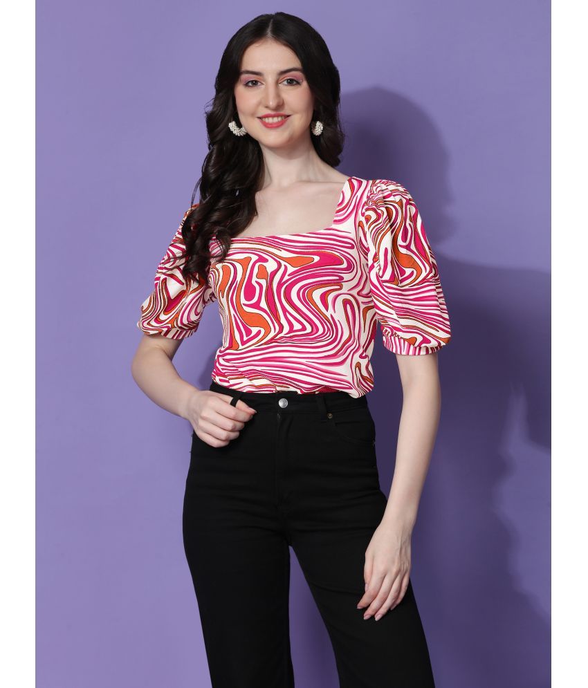     			Sheetal associates - Pink Polyester Women's Regular Top ( Pack of 1 )