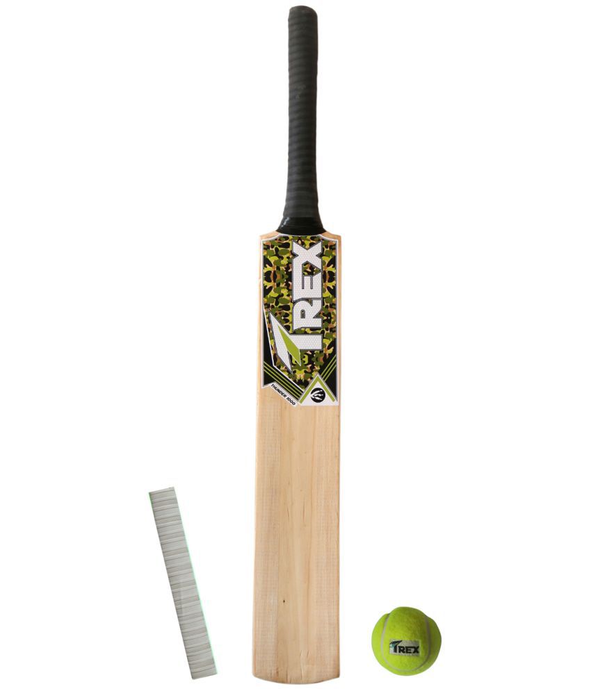     			Trex Thunder 1000 Light Weight Cricket Bat with Free Tennis Ball and Handle Grip Cricket Kit