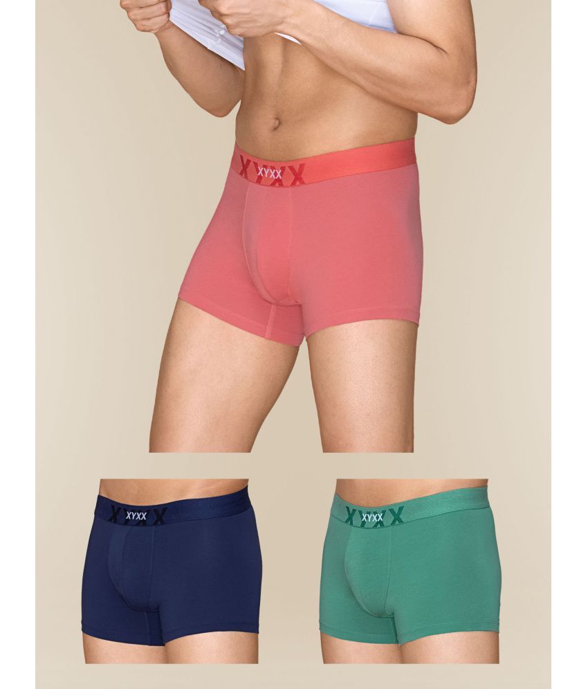     			XYXX Pack of 3 Cotton Men's Trunks ( Multicolor )