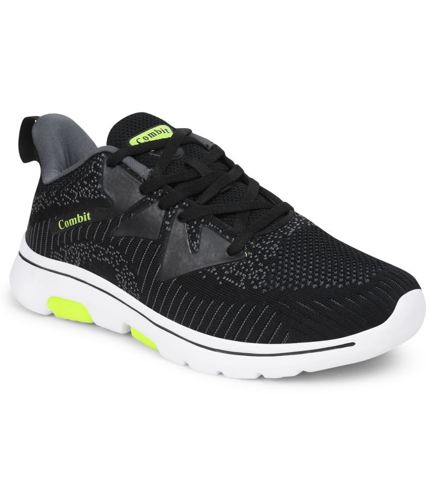     			Combit - HOTSTAR-04_BLK-P GRN Black Men's Sports Running Shoes